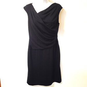 Women's Lauren Ralph Lauren Green Label Asymmetrical Dress in Navy Blue Size 10